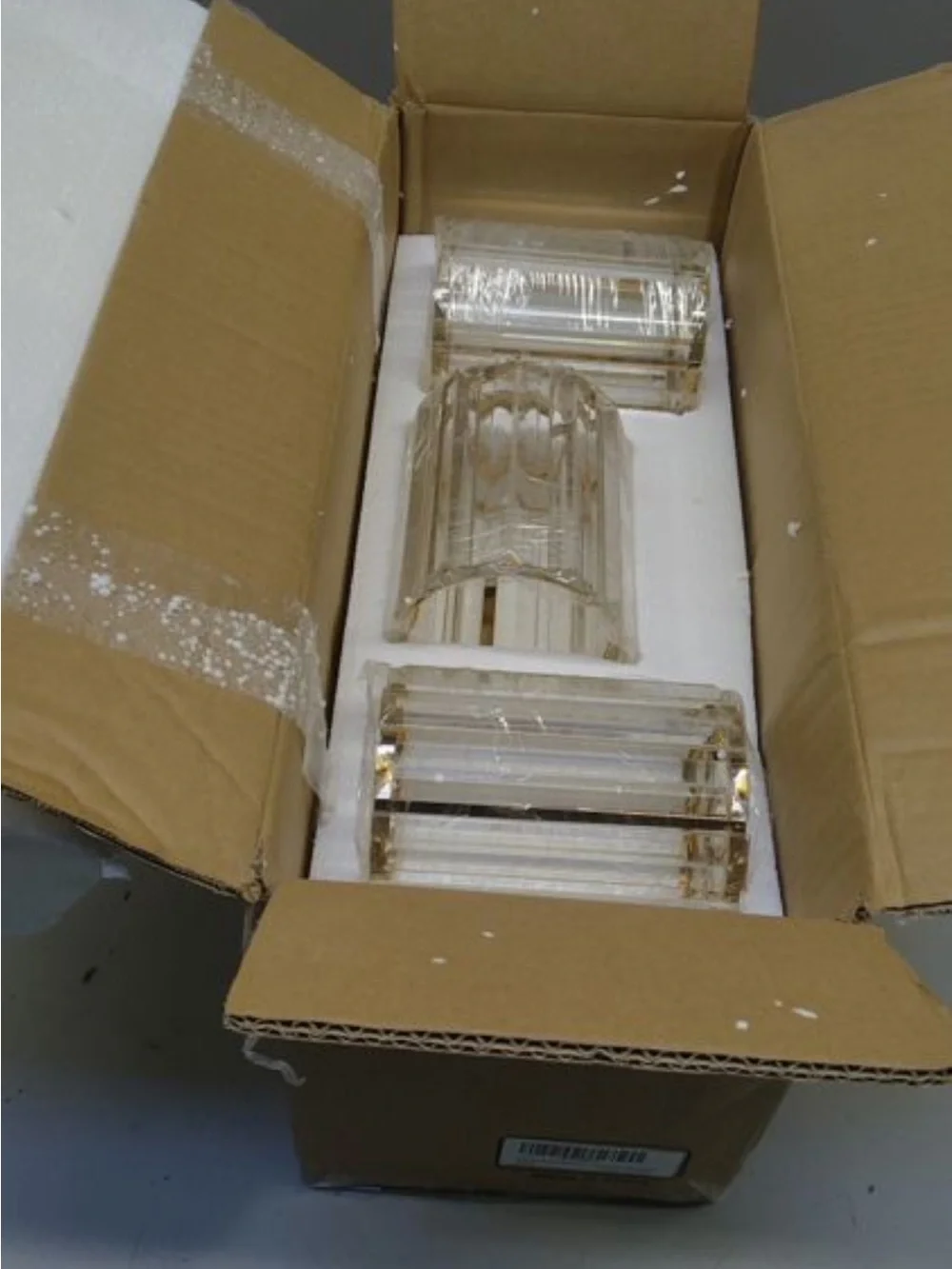 Brass 3-Light Vanity Sconce with Clear Glass Shades